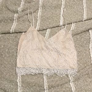 Lace crop top